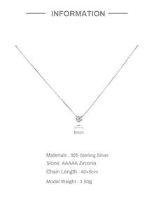 EleRunis 1 Pieza Collar de Plata de Ley 925 con Colgante de Flores de Turquesa, Joyería Fina como Regalo para Mujer para Uso Diario, Boda, Fiesta, Compromiso, Día de San Valentín