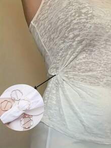 1/2/5 szt. Eleganckie złote okrągłe klipsy do szalików ze stopu | Wielofunkcyjne klamry do koszul i regulatory pasków dla kobiet i dziewcząt – modne akcesoria do szalików, pasków i koszulek z błyszczącym metalicznym wykończeniem, idealne do codziennych stylizacji, strojów imprezowych i warstwowych stylizacji (trwała konstrukcja ze stopu, łatwe w użyciu i uniwersalne na wszystkie pory roku)