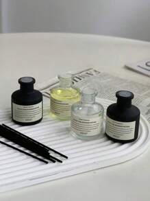 1 套（1 瓶香薰油 + 4 支扩香棒）无焰家用香薰油房间扩香器套装，持久留香，适用于卧室、浴室、客厅等