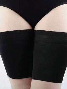 2 bucăți de mâneci pentru coapsă din silicon antiderapante și antifricțiune pentru femei, cu croială elastică pentru a preveni rostogolirea, rezolvând problemele de frecare a coapsei!