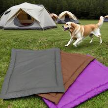1 pieza Esterilla plegable para perros para exteriores, esterilla portátil para mascotas para acampar, viajar en coche, dormir en exteriores, esterilla compacta y portátil para mascotas