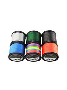 JOF Super Strong Fishing Line-300YDS/500YDS/1000YDS 4-Strand Multifilament PE Anti-Abrasion Braided Line For Smooth Long Casting, Available In 8-80LB Options Random Delivery