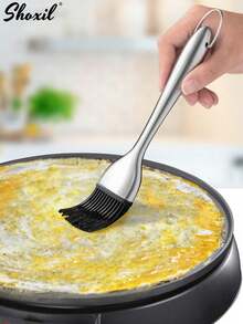 4pcs Pancake/Crepe Making Tool Set - Includes Batter Spreader, Silicone Oil Brush, Metal Scraper And Dough Cutter, Ideal For Making Breakfast Crepes, Pancakes And Waffles, Easy To Clean Kitchen Utensils - Pancake Set - View 2