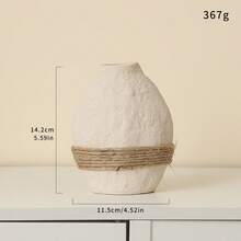 1/3 piezas Juego de jarrones de cerámica vintage rústica en beige - Perfecto para cañas, ideal para bodas y decoración del hogar, adecuado para sala de estar, dormitorio y decoración central de mesa de café, decoración de habitación, jarrón de flores, jarrón de vidrio