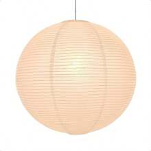 21.65Inch Large Round Paper Lantern Lamp ShadeWhite Rice Paper Lamp Shade Chinese Foldable Paper Lantern Lampshade For Home Indoor Living Room Bedroom Ceiling Decor - trắng - Xem 1
