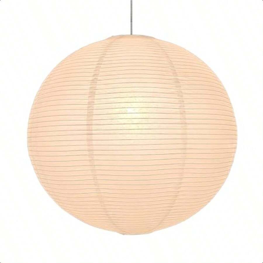 21.65Inch Large Round Paper Lantern Lamp ShadeWhite Rice Paper Lamp Shade Chinese Foldable Paper Lantern Lampshade For Home Indoor Living Room Bedroom Ceiling Decor - trắng - Xem 1