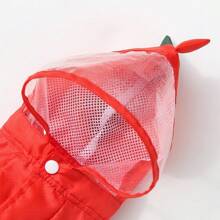 大型犬雨衣带反光条，可调节连帽宠物雨衣 - 彩色 - 查看 11