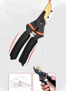 1 pieza Tijeras de podar profesionales SK5 - Tijeras de jardinería súper afiladas de alta calidad, tijeras de poda de jardín, tijeras para césped y hierba, recortadora de mano - Herramienta de jardinería resistente