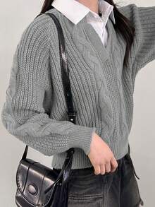 2025 Autumn/Winter Classic Versatile Long Sleeve Pullover Sweater