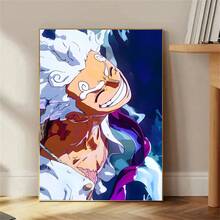 1pc Gear 5 Anime Poster - Digital Download | One Piece Poster | Anime Room Decor, Unframed - Multicolor - View 1