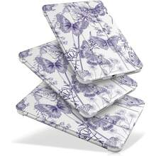 Purple Dreamy Butterfly Pattern Tablet Protective Case,Compatible With Apple IPad 9.7/10.2/10.5/10.9/12.9/Pro/Mini,10th/11th Gen, Air 11inch, Compatible With Samsung Galaxy Tab S6 Lite 10.4 Inch,Soft Anti-Fall Protection,Smart Stand/Automatic Wake Up/Sleep - iPad 保護套紫蝴蝶 - 查看 8