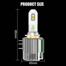 TOAUTO 2 件装 H15 H7 LED 灯泡 Canbus 3570 CSP 汽车前灯远光灯 DRL 日间行车灯 120W 30000LM 12V 汽车灯 - H15 - 查看 7