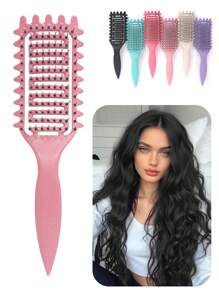 Curl Hair Brush,Curl Defining Brush For Curly Hair - Vented Detangling & Styling Comb| Reduces Pulling,Enhances Curls, Perfect For Blow-Drying
