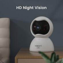 Xiaovv 1PC Q2 300w 像素室内 WiFi 摄像头，适用于家庭安全、婴儿监控、宠物监控（不含电源适配器）