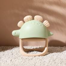 Minimalistisches weiches Silikon Dinosaurier Spielzeug für Kinder, Baby Beruhigungsspielzeug zum Beruhigen & Schlafen, waschbar, Material, Farberkennung Handspielzeug
