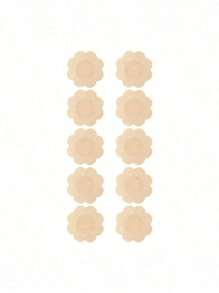 2 对无肩带粘合文胸芒果杯文胸花瓣，透气，适合小胸围，提升和聚拢，隐形露背文胸，适合连衣裙、礼服和内衣 - 彩色 - 查看 13