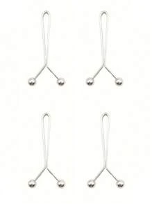 1/2/4个装U型束腰夹，裤腰缩短夹，无需缝纫即可调节腰围/裤脚/裤口长度，适用于服装、围巾、窗帘和日常使用。女士防滑夹，围巾夹，U型束腰夹，腰带固定夹。 - 彩色 - 查看 21