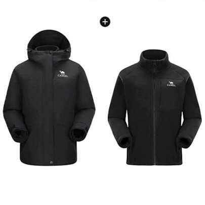 CAMEL CROWN Outdoor Rock And Field Jacket For Women Three In One Windproof And Waterproof Mountaineering Clothing