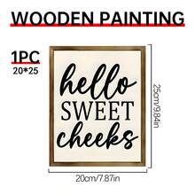 1 Biển gỗ, Biển gỗ phòng tắm & nhà vệ sinh theo phong cách đồng quê - Khung, Trang trí tường phòng tắm hài hước, Kích thước nhỏ, Phong cách cổ điển, Sử dụng đa mục đích, Không cần điện, Làm bằng gỗ, Nghệ thuật tường gỗ - Nhiều màu - Xem 18