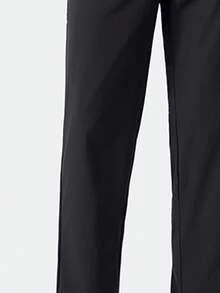 CAMEL CROWN Men's Cool Ice Silk Pants Elastic Breathable Loose Anti-Wrinkle Casual Sports Pants - Black - View 4