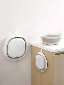 1pc/3pcs Portable Foldable Wash Basin, Vegetable Basin, Foot Basin. Easy To Clean, Lightweight And Extendable. Suitable For Home, Dorm And Outdoor Camping. Used For Camping Sink, Laundry Basin, Bucket, Water Container, Fruit And Vegetable Wash Basin, Cleaning Supplies. Thickened Plastic Foldable Foot Basin And Wash Basin, Essential For Back To School. Foldable Basin, Foldable Basin Set. Home Bathroom Decor Summer