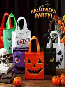 10 Stück/Set wiederverwendbare Einkaufstaschen, große faltbare Tragetaschen, geeignet für Reisen, Picknick, Camping, Outdoor, Haushaltsbedarf, Muttertag, Geburtstag, Weihnachten, Halloween, Thanksgiving, Brautjungferngeschenk