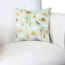 Printed Decorative Pillow With Full Zipper, Super Washable - 薩法裡維德 - 查看 1