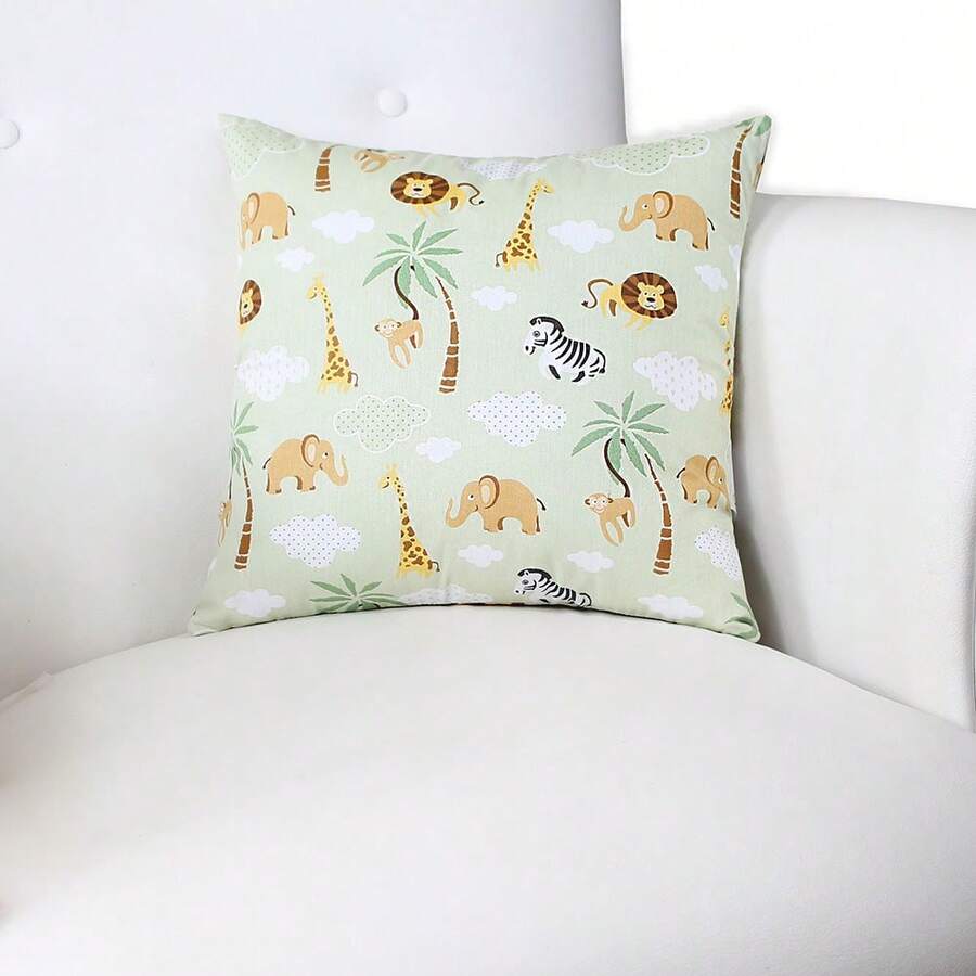 Printed Decorative Pillow With Full Zipper, Super Washable - 薩法裡維德 - 查看 1