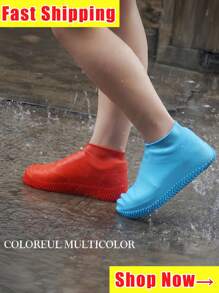 Rainproof Shoe Covers Wholesale Latex Waterproof Shoe Covers Thick Section Rainy Day Outdoor Silicone Rain Shoe Covers Anti-Slip Wearable Rain Boots Waterproof Shoe Covers Latex Anti-Slip Rainproof Shoe Covers Thickened Wearable Outdoor Waterproof Shoe Covers Rainproof Rain Boot Covers For Men And Women Shoe Size 34-40