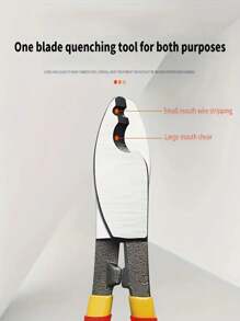 1 szt. Profesjonalny obcinak do kabli ze stali wysokowęglowej, nożyczki do kabli dla elektryków, ręczny obcinak do drutu, obcinak do drutu, izolowany obcinak do kabli, ściągacz izolacji, obcinak do kabli dla elektryków do cięcia kabli aluminiowych, miedzianych i komunikacyjnych