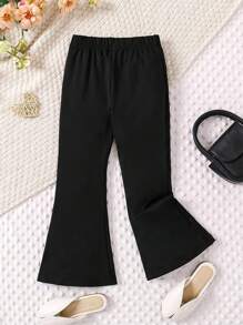 Pantalones con estampado de mariposa para niñas, nuevos pantalones largos para niñas jóvenes, pantalones acampanados para niñas, estilo de moda coreano, adecuados para primavera y otoño
