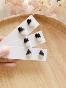 1/10pcs Geometry Clay Cutters Kits For Jeweley Making, Love Earring Polymer Clay Cutters Mini Triangle Diamond Clay Tool, Charm Making Tool, Jewelry Making Kits