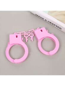 1pc Color Resin Material Handcuffs Set - Perfect For Outdoor Entertainment, Fun And Power Free, Carnival Party Atmosphere Toys - Multicolor - View 6