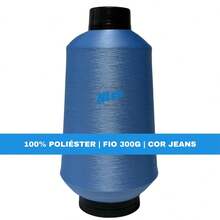 NICE LINES Kit 4 Fio Overloque 300g - Colorido - Costura Em Overloque - JEANS - Visão 3