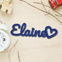 1pc Customized Acrylic Name Plate, Personalized Name, Customized Plaque, Unique Restaurant Wall Decor, Plate Decoration, Suitable For Bedroom, Cake Decor, Children's Day, Christmas, Halloween, Back To School, Birthday, Party Gifts, Customized Gifts