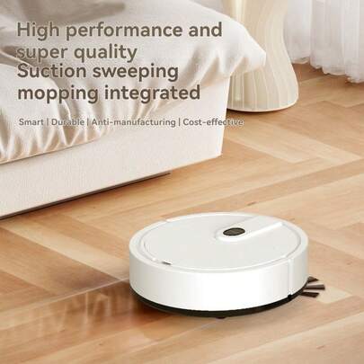 1 件机器人吸尘器，手持式床垫吸尘器，超强吸力和低噪音，可水洗过滤器，用于深度清洁，无线扫地清洁机，无线床垫吸尘器，有效清洁床、沙发、宠物毛发和地毯，清洁除尘用品