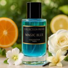 Fragrance World PRIVATE COLLECTION GOLD EDITION – MAGIC BLUE 50ML EAU DE PARFUM – UNISEX - Woody & Earthy - View 3