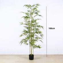Artificial Bamboo Tree, Artificial Trees In Pots With Lifelike Trunk And Spiky Leaves, Artificial Bamboo Tree Plants For Indoor And Outdoor Decoration In Home Office Restaurant