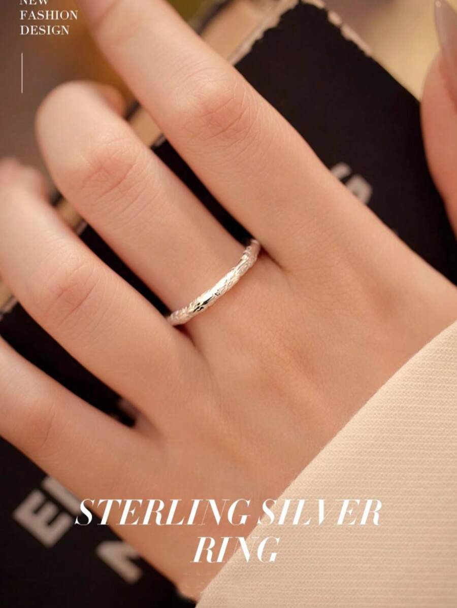 2025 New Vintage Style Carved Flower Design Ring, Sweet Cherry Blossom Finger Ring, Suitable For Brides, Weddings, Engagements, Bridal Showers, Bachelorette Parties