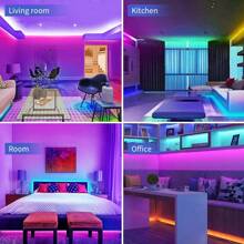 1pc LED Bedroom Light, APP Control Music Sync RGB LED Strip Light With 44-Key Remote, Suitable For Bedroom, Kitchen, Halloween And Christmas Decoration - LED Light Strip - View 11