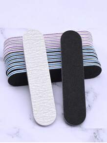 50套黑色指甲锉，直型美甲打磨条，高品质不掉毛美甲打磨条 - 黑色 - 查看 9