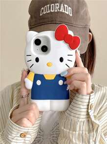 1PC Sanrio 3D 数码手机壳，Hello Kitty 手机壳，可爱卡通装饰手机壳，防摔手机壳，全系列 iPhone12/13/14/15/16/17 手机壳，Galaxy 手机壳，A15 手机壳，G S24 Ultra 手机壳，A15、A35、A55、Galaxy S22/S23/S24/S2，感恩节和情人节惊喜 - 彩色 - 查看 3