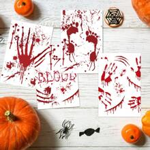 12 Stücke/Set Halloween & Thanksgiving Themen Handgeschriebene einseitige Papier Postkarten, Party Einladungen, Dekorationen, 2 Stile erhältlich: Gruselige blutige Handabdrücke und sürbisse Hexe Skelett, Halloween & Thanksgiving Grußkarten zum Verschicken an Freunde, Lehrer, Familie, Führungskräfte, handgeschriebene Postkarten um Segen und Dankbarkeit auszudrücken