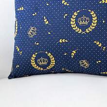 Printed Decorative Pillow With Full Zipper, Super Washable - 金色貴族 - 查看 2