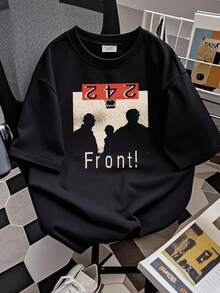 180g Pure Cotton Vtg Front 242 Band Silhouette Country Music All Size Black Shirt A106 Stretch Designer Clothes Stylish Versatile Unisex For Women Top For Everyday Wear Summer Casual Breathable Print Round Neck Short Sleeve Men's Streetwear Slightly Soft Fashion Comfortable Graphic