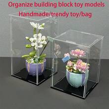 Vitrină/cutie acrilică de înaltă definiție, rezistentă la praf (mai multe dimensiuni disponibile + unelte de asamblare incluse), potrivită pentru figurine/blocuri de construcție/obiecte de colecție/suveniruri de sărbători/genți și încălțăminte pentru femei, vă rugăm să măsurați dimensiunea articolului înainte de a comanda (dimensiuni interne), panouri acrilice groase de înaltă definiție (grosime 0,08 in)