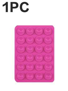 3/5Pcs Multi-Purpose Square Silicone Suction Cup Mobile Phone Holder, 24-Hole Suction Cup With Strong Adhesiveness, 1/10/20/30/40/50/60Pcs,Suitable For Various Scenarios To Prevent Phone Falling, Used For Video, Vibration, And Self-Portrait Phone Accessories