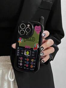 1 miếng dán điện thoại Big Brother cá nhân hóa mới, ốp lưng điện thoại chống rơi hình ngôi sao, ốp lưng bảo vệ mềm bóng tương thích với iPhone 16/11/16pro/16plus/16promax/16e/15Promax/13/14/12/XS/XR/7G/8P3, iPhone 14, iPhone 11, iPhone 12, XS chống nước chống sốc chống trầy xước - Nhiều màu - Xem 4