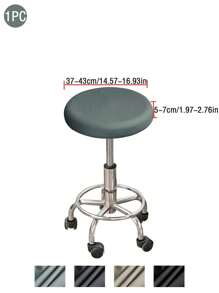 1 件牛奶丝防水圆形凳子套，防尘、防溅，经典简约设计，适用于酒吧、餐厅椅子、秋季装饰、秋季装饰、房间装饰