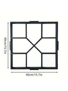 1 pièce Moule réutilisable pour pierre de passage, moule en plastique pour béton de 34,98 x 34,98 cm, pierre de passage DIY pour allées, pelouses, jardins, moule à ciment de pavage sans électricité